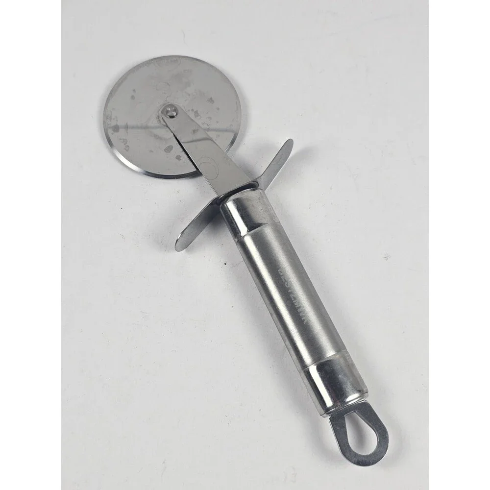 Stainless Steel Pizza Cutter BESTZMWK Brand w/ Handle Hook Finger Guard
